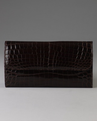 Brown Crocodile Tuilerie Wallet