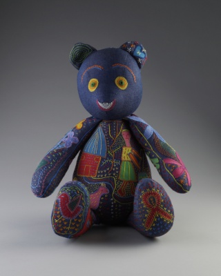 Large Denim Teddy Bear