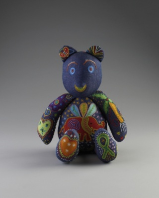 Small Denim Teddy Bear