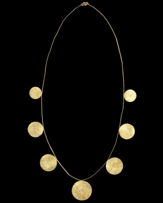 Gold Disc Necklace