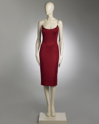 Bordeaux Silk Dress