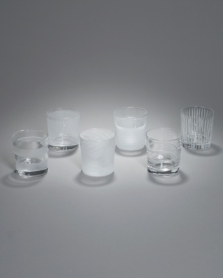 Six Crystal Tumblers