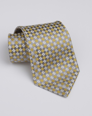 Gold Chequers Tie