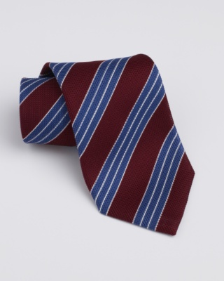 Burgundy Ticking Stripe Tie
