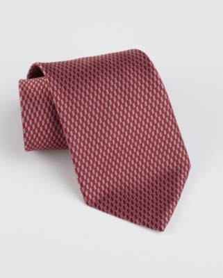 Red Woven Waves Tie