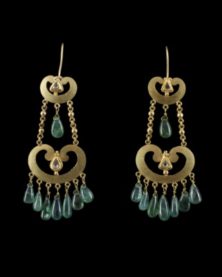 Emerald Chandelier Earrings