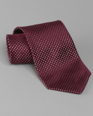 Burgundy Polka Tie