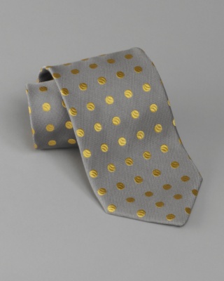 Gold Dancing Dots Tie