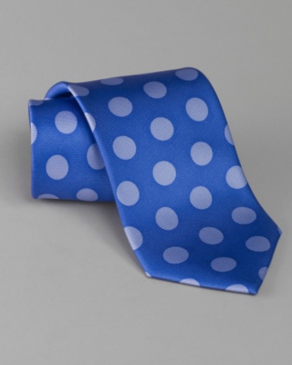 Blue Juggling Dots Tie