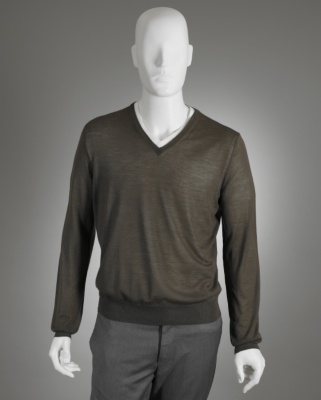 Olive V-Neck Sweater