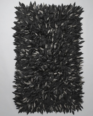 Black Leaf Throw