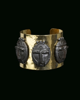 African Mask Bangle