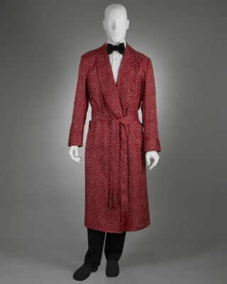 Bordeaux Silk Lounge Robe