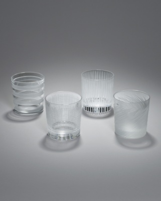 Four Crystal Tumblers