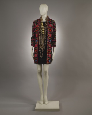 Fuchsia Gardenia Coat