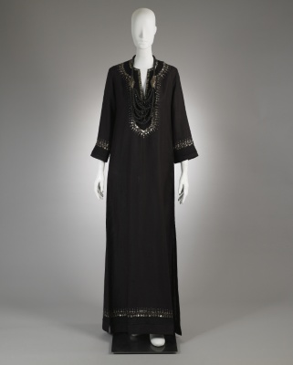 Black Linen Kaftan