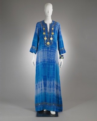 Blue Silk Kaftan
