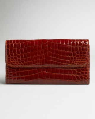 Russet Crocodile Tuilerie Wallet