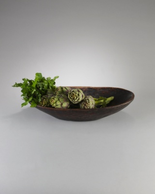 Oval Wooden Bowl