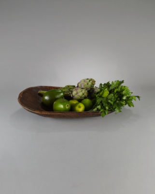 Oval Wooden Bowl