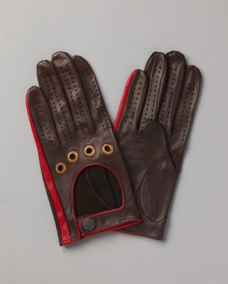Brown Nappa Driving Gloves