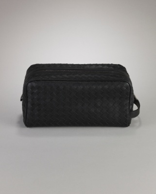 Intrecciato Leather Toiletry Case