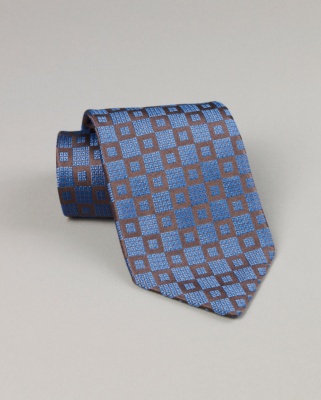 Blue Grid Tie