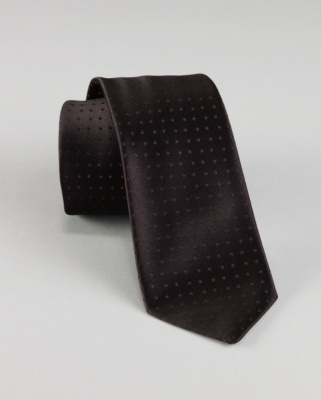 Dark Dots Thin Tie