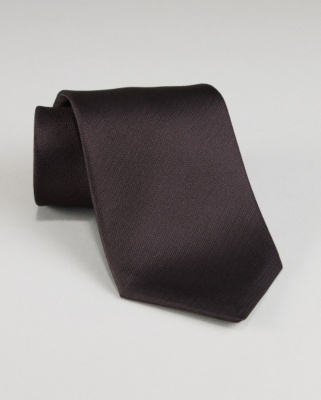 Herringbone Black Tie