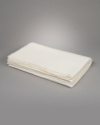 White Waffle Cashmere Blanket