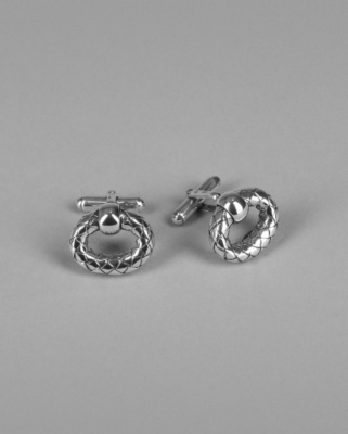 Intrecciato Hoop Cufflinks