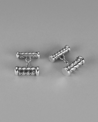 Intrecciato Bar Cufflinks