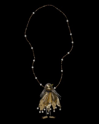 Golden Lady Doll Pendant