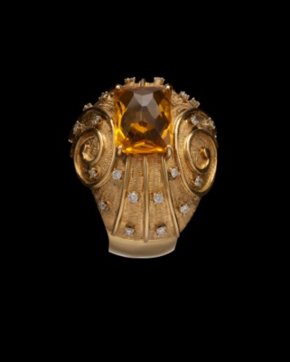 Capricorn Diamond Ring