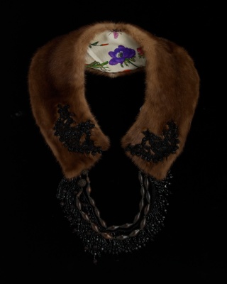 Burnt Brown Mink Collar