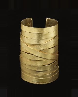Gold Ribbon Cuff - Osanna Visconti for CoutureLab - CoutureLab.com : craftsmanship couture lab unique gifts bespoke