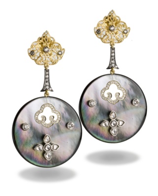 Mother-Of-Pearl Earrings - Bochic Collection - CoutureLab.com : craftsmanship couture lab unique gifts bespoke