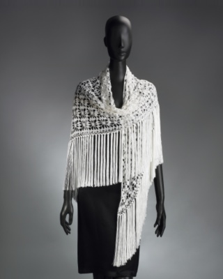 White Crochet Shawl