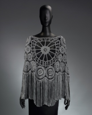 Silver Flower Poncho