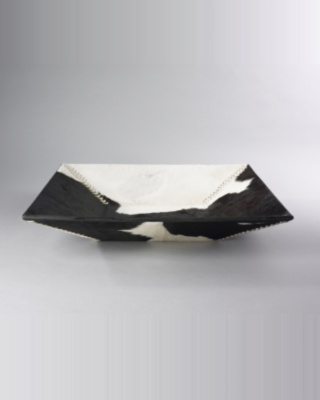 Cowhide Magazine Tray