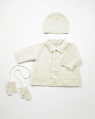 Winter White Cardi Set