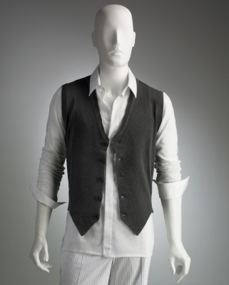 Gray Knit Waistcoat