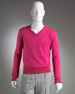 Fuchsia Fold V-Neck