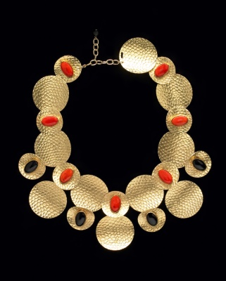 Karry'O for CoutureLab  - Textured Disc Necklace: CoutureLab.com from couturelab.com