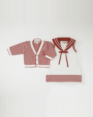 Cotton Sailor Dress Ensemble