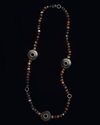 Ebony Button Necklace