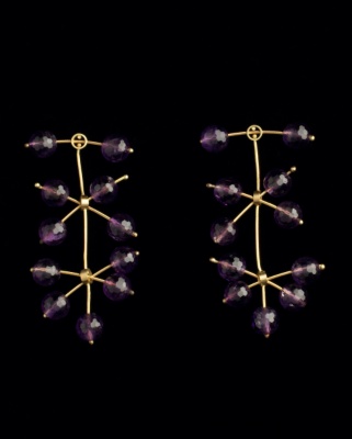 Amethyst Kinetic Earrings
