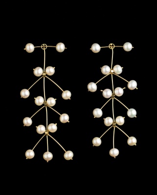 Pearl Kinetic Earrings