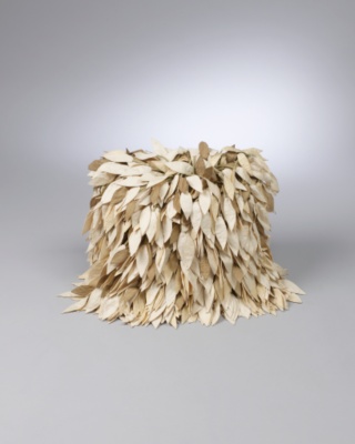 Beige Leaf Cushion