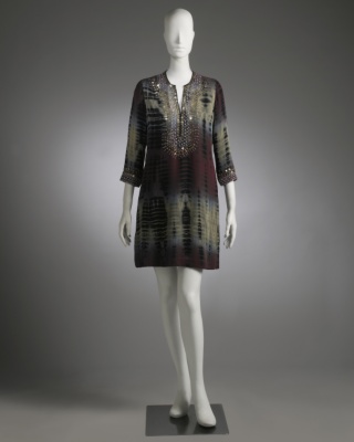 Violet Tie-Dye Tunic Dress
